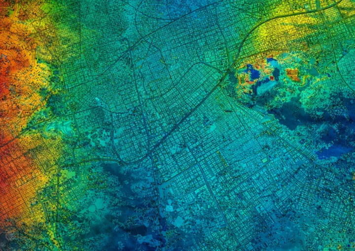 TIGER roads geospatial dataset map